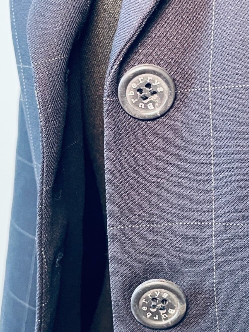 BURBERRY Vintage 100% wool tailored blazer, Made in USA - Picture 3 of 8
